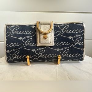 Vintage Gucci Denim Wallet